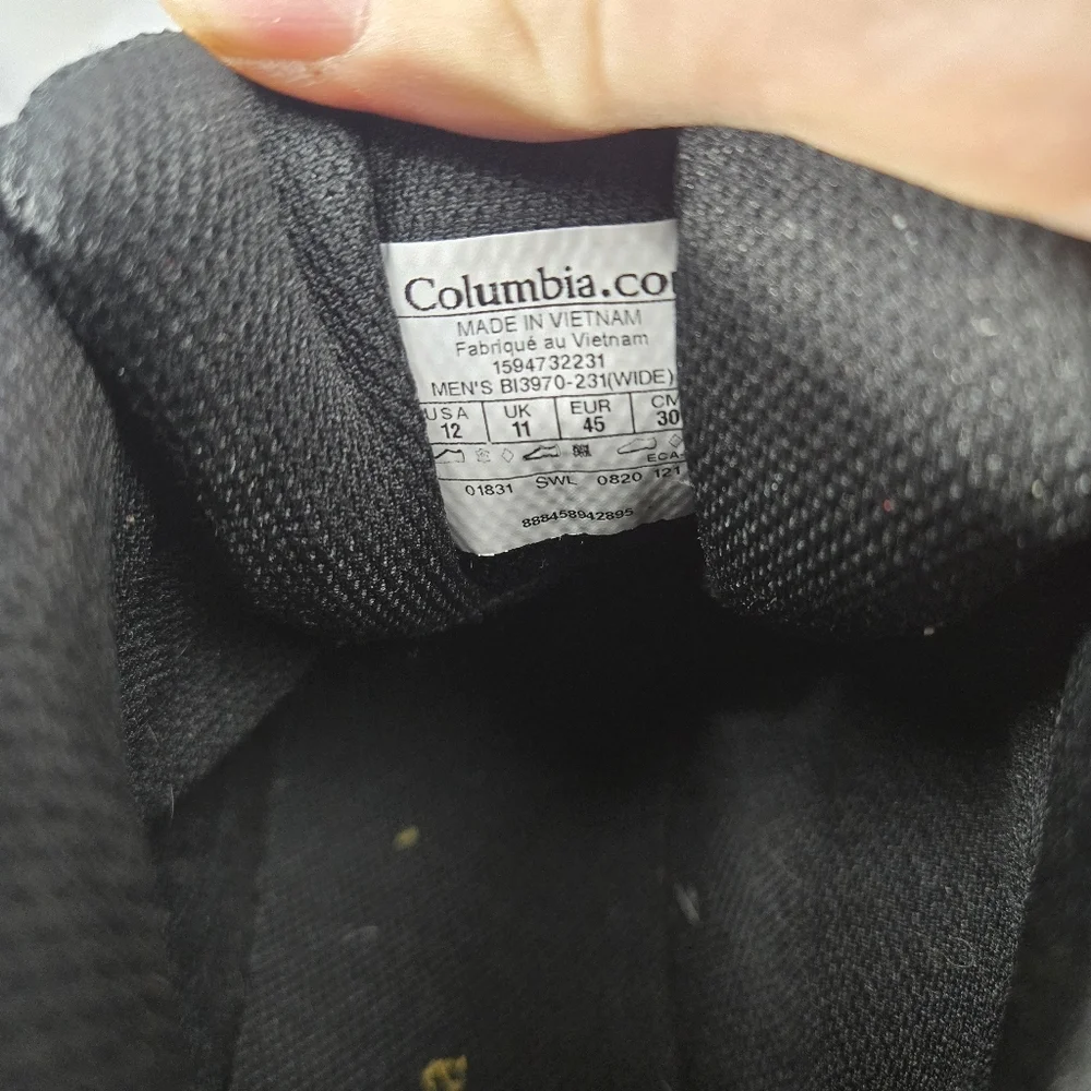 Columbia men size